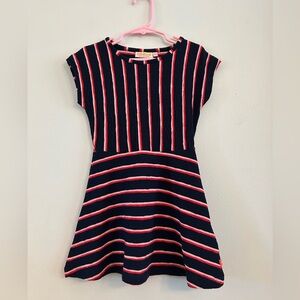 Someone Kids Floret Dress Navy Red Pink Twirly Stretch 104 4T NWT